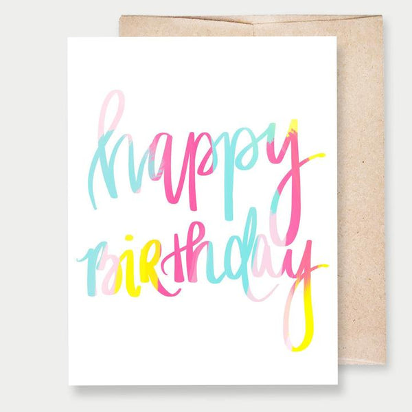 HAPPY BIRTHDAY COLORFUL - GREETING CARD